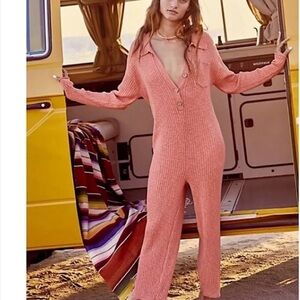 Free People beach size xs Zuma sweater jumpsuit!